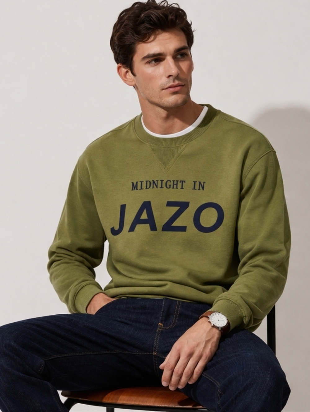 Graphic Sweatshirt | Minimal Streetwear/Oversized/baggy Look | Men's L NWT